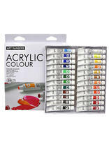 Без бренда «Коробка 24 шт.: Акриловые краски «Две картинки» 24 шт. по 12 мл, проф. пигмент» в Барнауле 