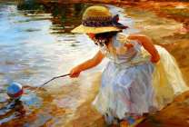 Без бренда «Девочка пытается спасти мяч» в Барнауле в интернет-магазине  Без бренда «Девочка пытается спасти мяч» в Барнауле