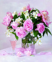 Без бренда «Нежный букетик с розами и настойка» в Барнауле 