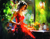 Без бренда «Милая девушка с бокалом шампанского» в Барнауле 