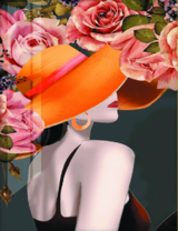 Без бренда «Дама в яркой шляпе и розы» в Барнауле в интернет-магазине  Без бренда «Дама в яркой шляпе и розы» в Барнауле