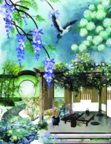 Без бренда «Сад с беседкой, цветами и птицей» в Барнауле в интернет-магазине  Без бренда «Сад с беседкой, цветами и птицей» в Барнауле