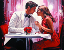 Без бренда «Пара на свидании в ресторане» в Барнауле в интернет-магазине  Без бренда «Пара на свидании в ресторане» в Барнауле