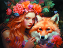 Без бренда «Рыжая девушка и рыжая лисица» в Барнауле 