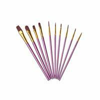 Без бренда «Кисти для рисования набор (10 шт) сиреневые» в Барнауле 