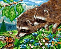 Без бренда «Еноты и бабочка на цветочной поляне» в Барнауле 